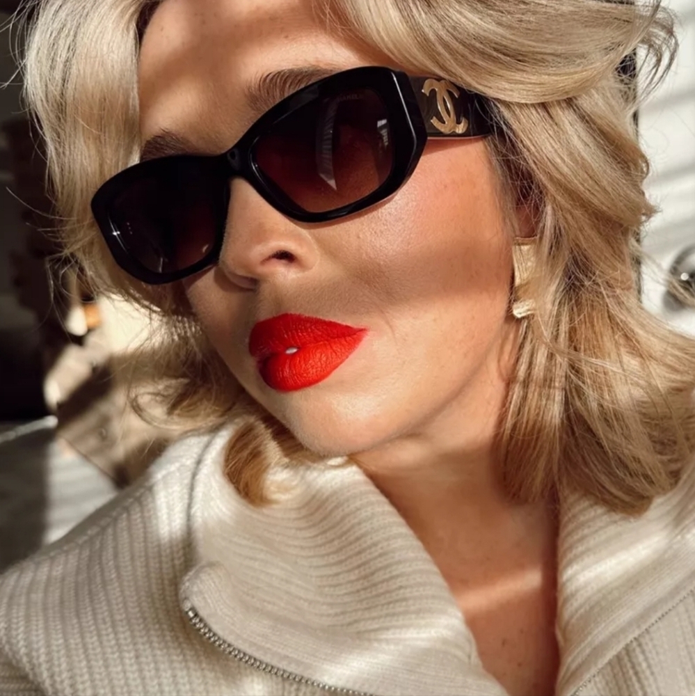 Chanel 5493-A C622/S5 Women's Black/Brown Gradient Sunglasses - Picture 6 of 16